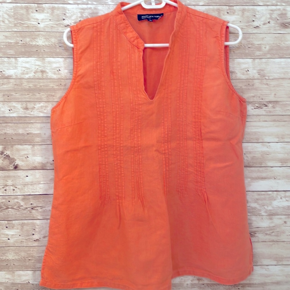 Jones New York linen sleeveless top